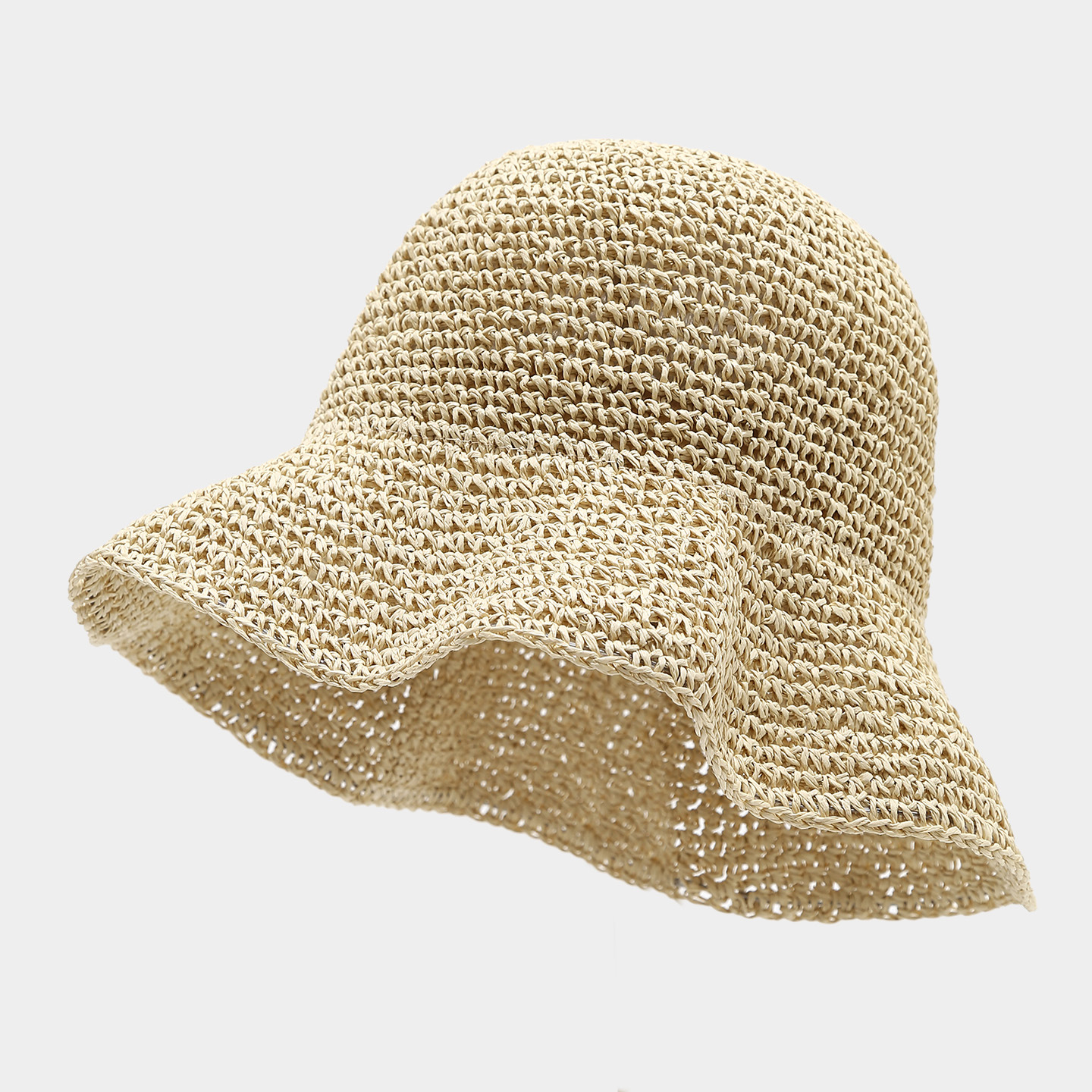 M（56-58cm） · 纯色细纹加密款米色