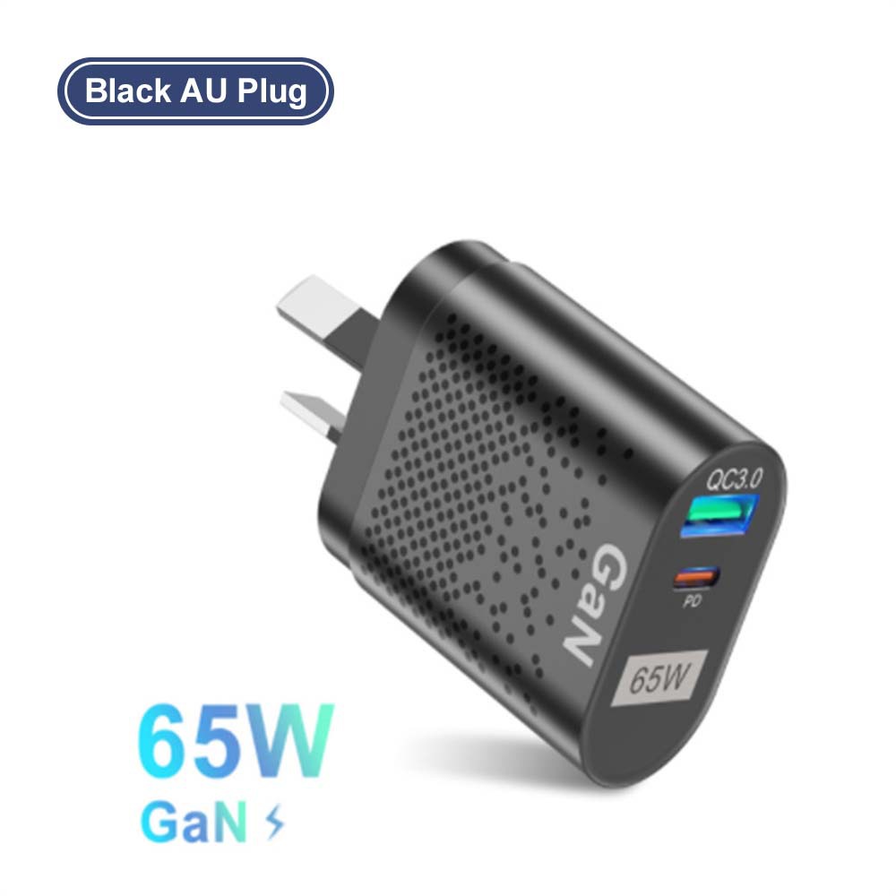Australia Standard GaN 65W GaN PD Fast Phone Charger Laptop Adapter