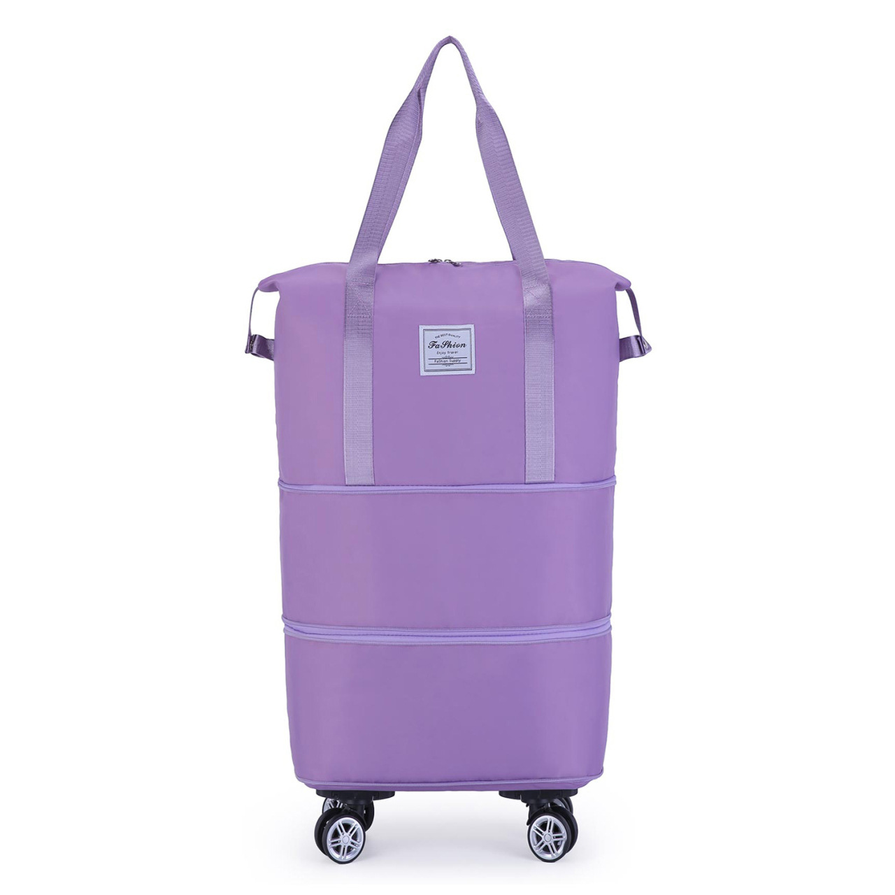 Universal wheel travel bag with wheels, large capacity bag for women, foldable trolley bag, shopping storage bag