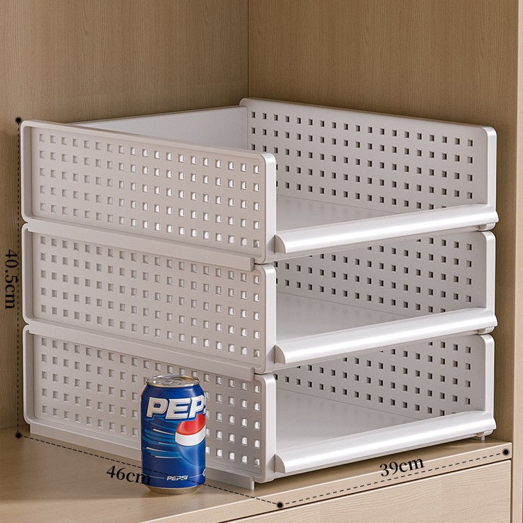 Wardrobe layered partition storage drawer-type clothing organizer bedroom dormitory wardrobe storage box