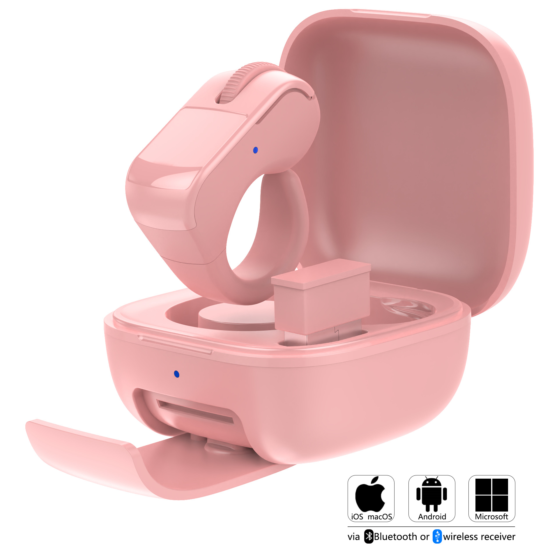 Bluetooth mouse ring smart remote control TikTok video comment PPT page turner computer phone