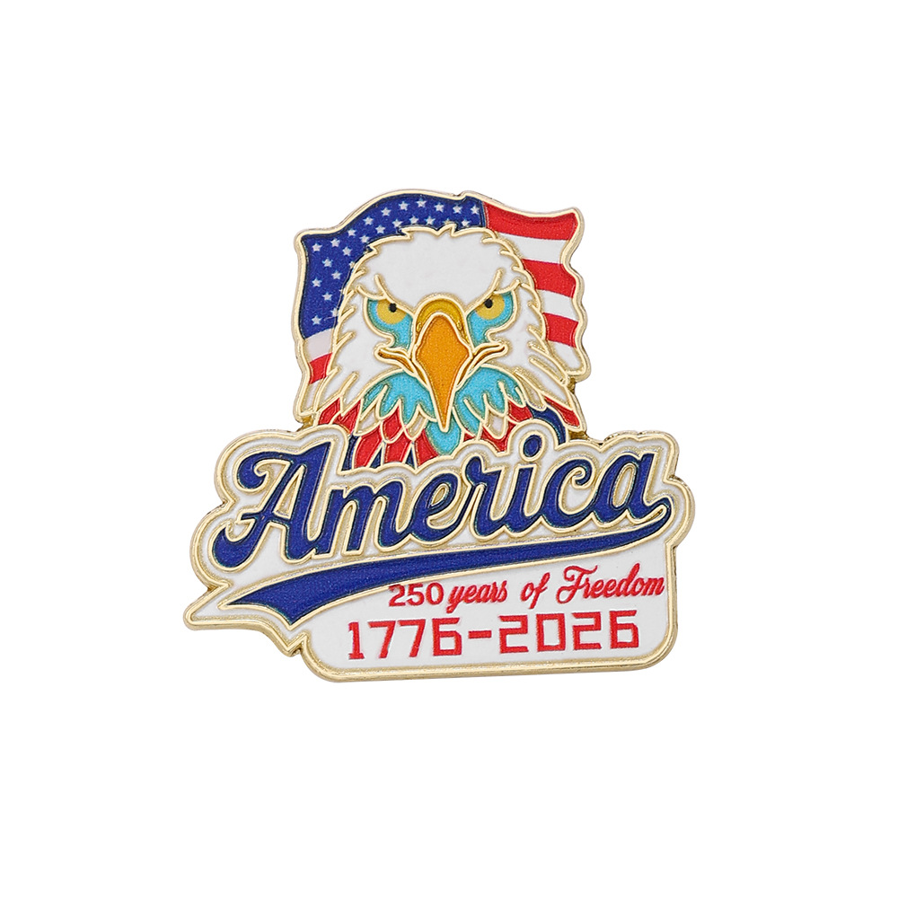 2026 US 250th Anniversary Commemorative Badge Independence Day US Founding Anniversary Brooch