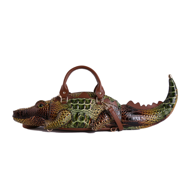 Novelty Handle Bag Shoulder Bag 2025 3D Crocodile Bag Crossbody Bag