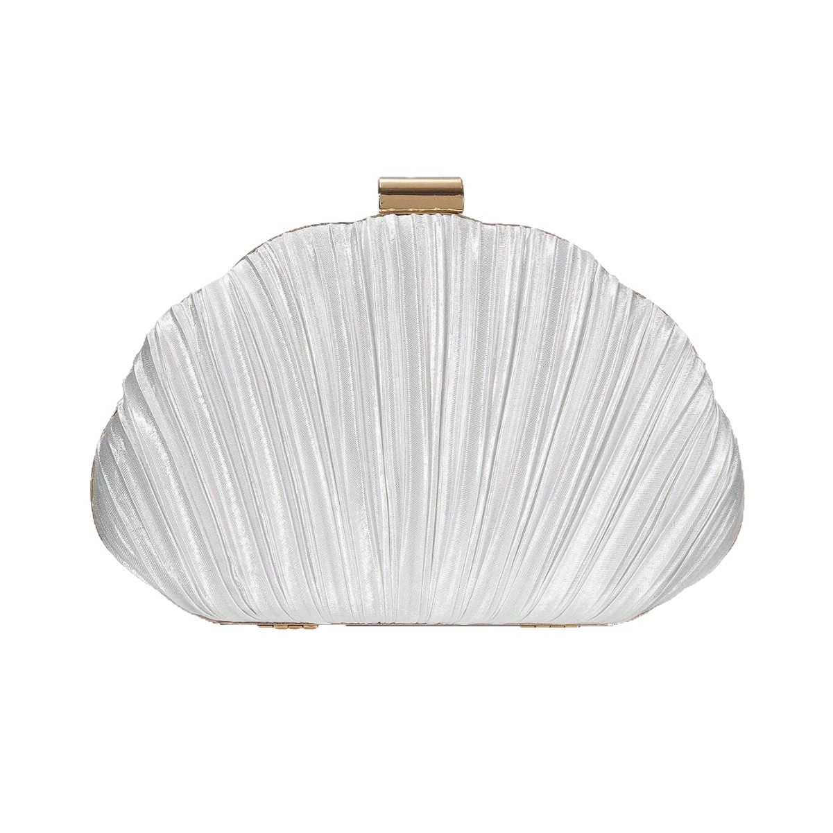 2025 New Shell Evening Bag Pleated Clutch Dress Evening Bag Cheongsam Banquet Bag