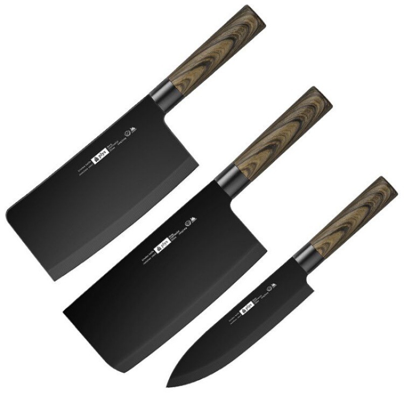 Chef's knife, cleaver, knife set, sharp stainless steel slicing knife, complete kitchen knife set for household
