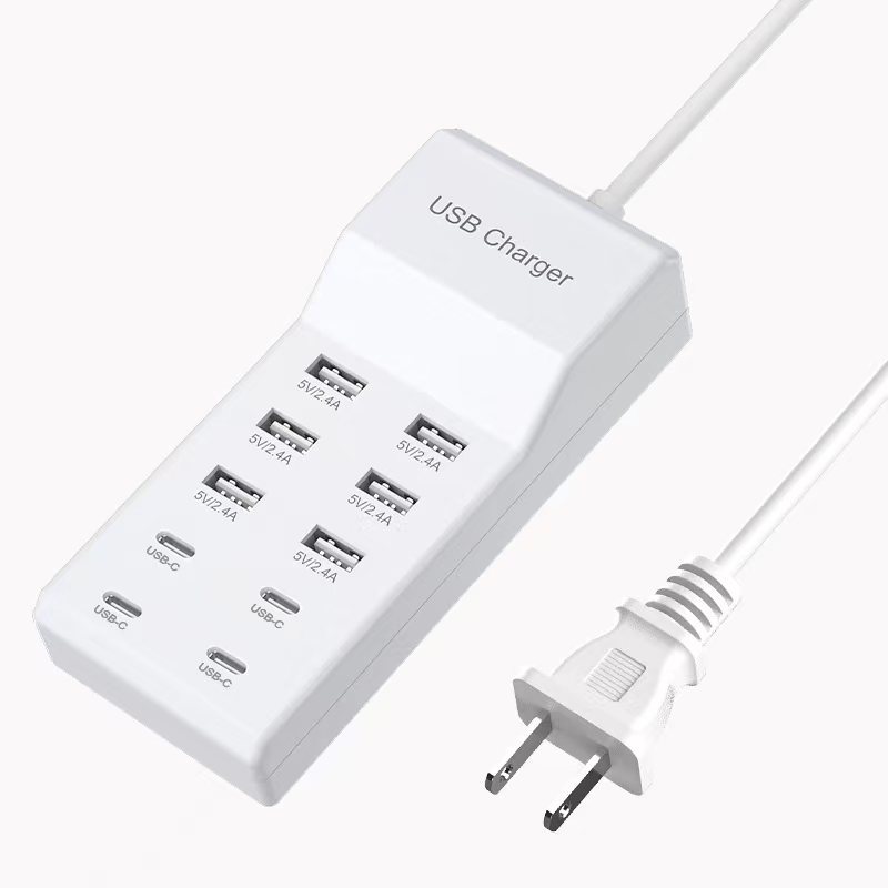 50W multi-port charger phone tablet earphone speaker USB multi-port socket charger
