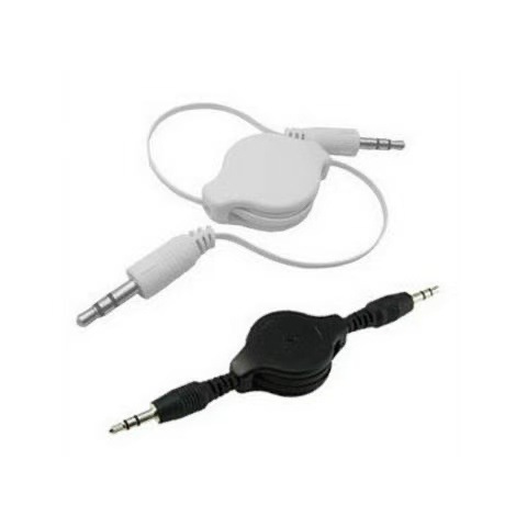 3.5mm dual male audio loop cable TPE soft car AUX phone microphone speaker extension cable retractable cable