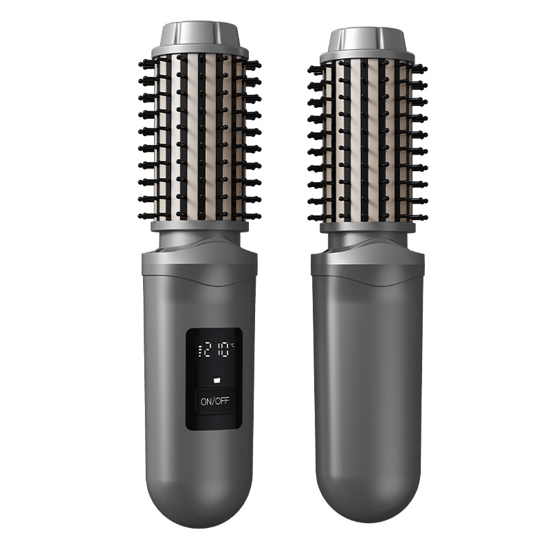 Curling comb electric wireless straightening comb 2-in-1 negative ion non-damaging curling iron big wave curling iron