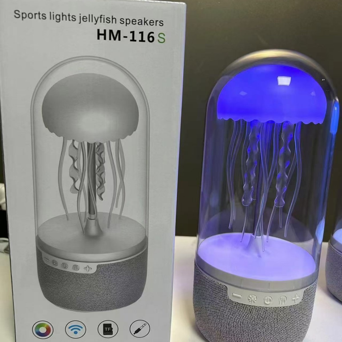Jellyfish colorful light Bluetooth speaker MAX116S gift jellyfish Bluetooth speaker octopus