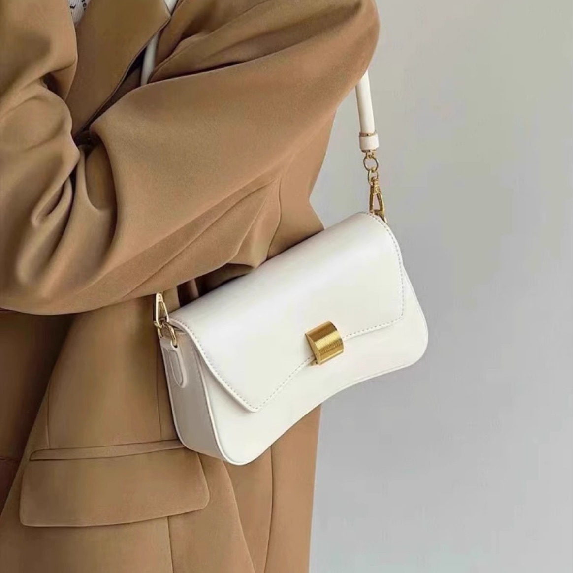 Women's Bag 2026 New Bag Baguette Bag Underarm Bag Single Shoulder Crossbody Small Bag