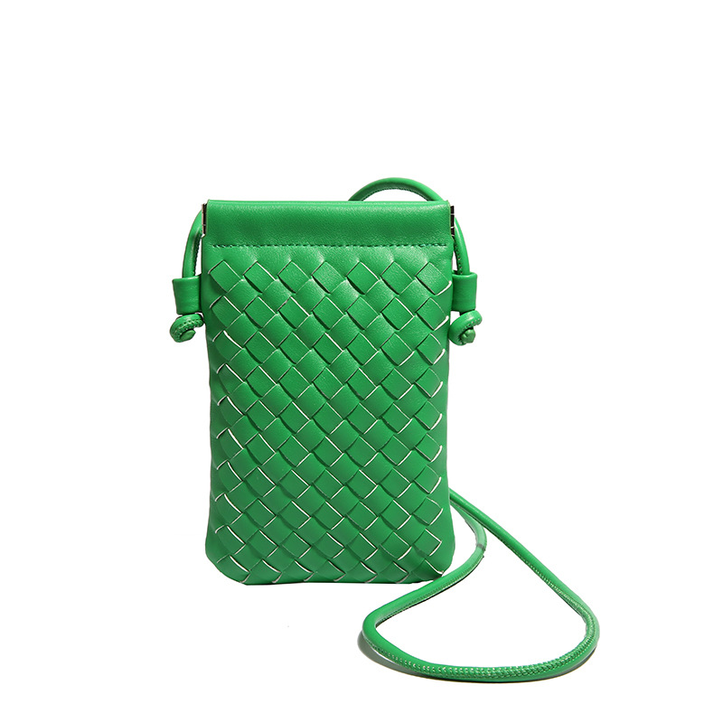 Handwoven Small Bag for Women 2024 New Commuter Vertical Crossbody Phone Bag