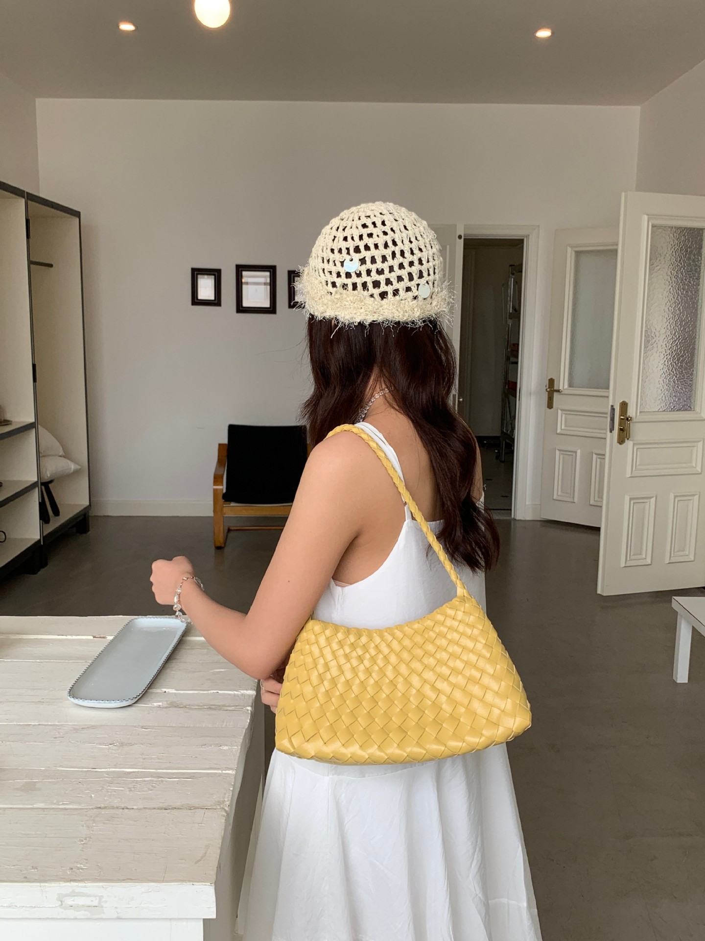 Hand-Woven Underarm Bag Women 2026 New Handheld Single Shoulder Letter Bag Handbag Women Bag