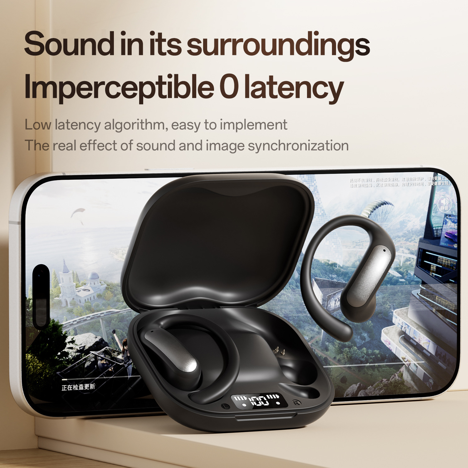 2026 New M140 Bluetooth Headset OWS Open Ear Hook Low Latency Wireless In-ear Bluetooth Headset
