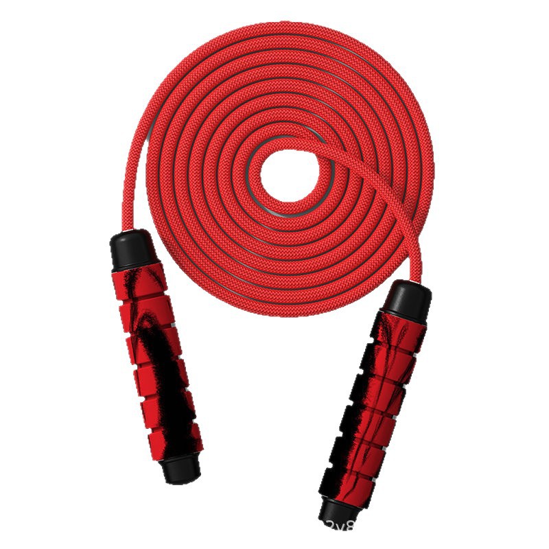 Weighted jump rope graffiti middle school fitness bearing speed race bamboo joint physical training sand style bearing steel wire jump rope