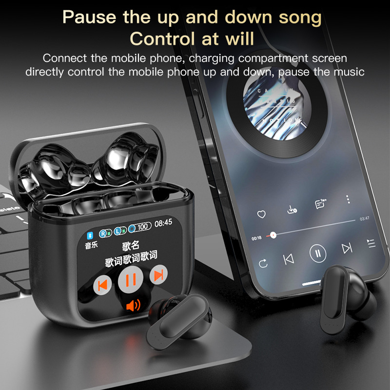 Bluetooth earphones multilingual translation smart noise reduction long standby sports gaming wireless earphones