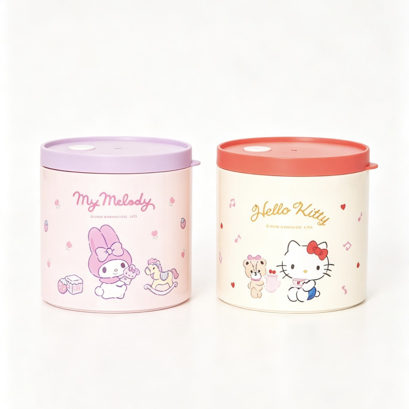 Sanrio Official Draining Fresh-Keeping Box Sealed Food-Grade Fruit and Vegetable Draining Basket Refrigerator-Specific Green Onion Ginger Garlic Sealed Box