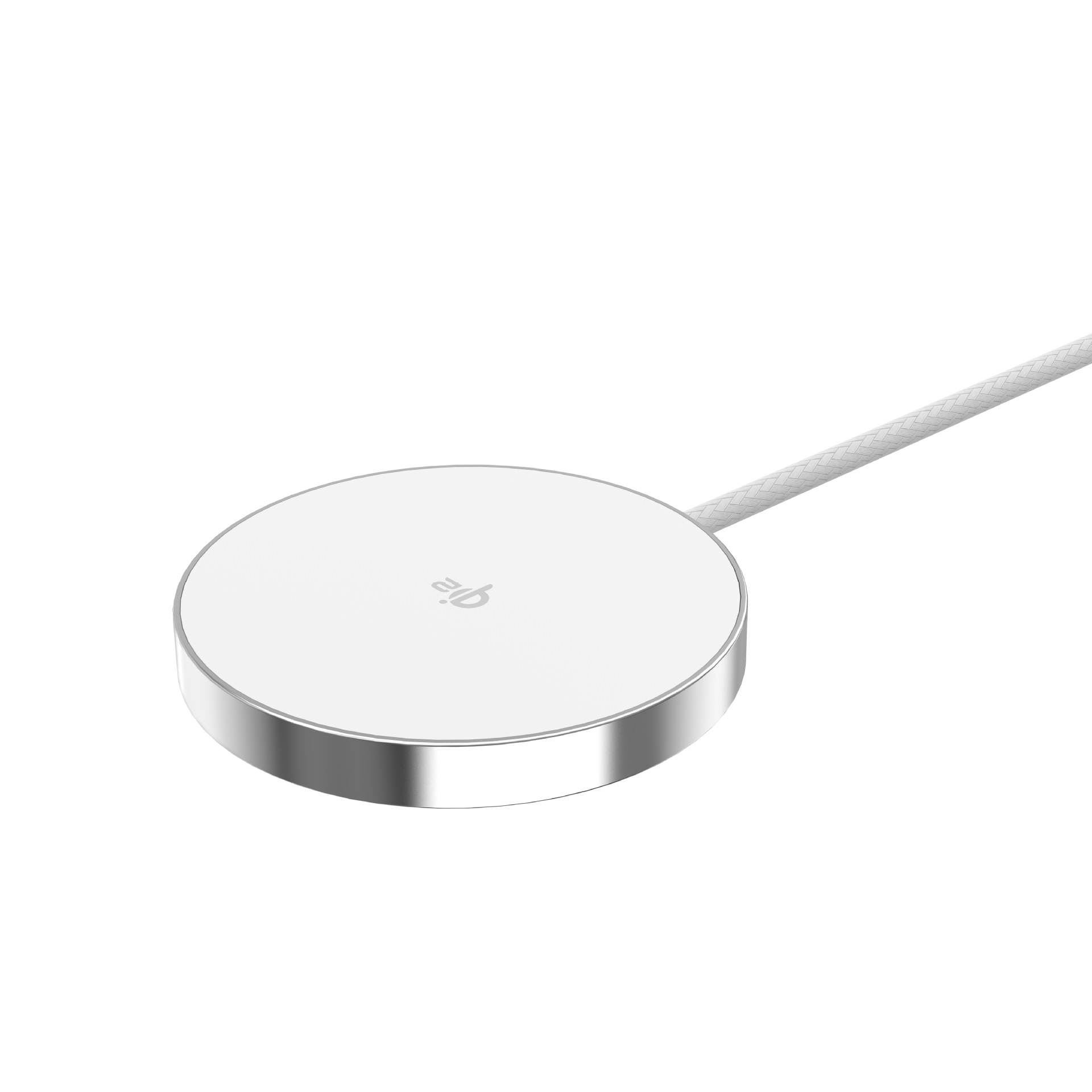 Qi2 Braided Cable 1.5m Long Ultra-Thin Strong Magnetic 15W MPP Wireless Charger Compatible with Apple 15W Fast Charging