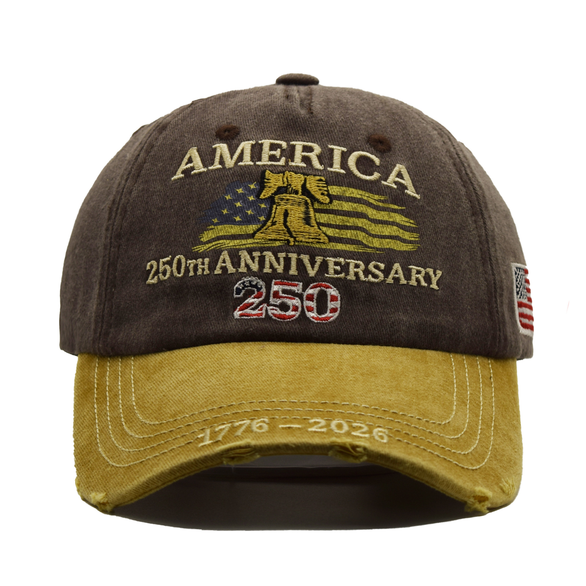 Embroidered US 250th Anniversary Cap Sun-Protective Baseball Cap