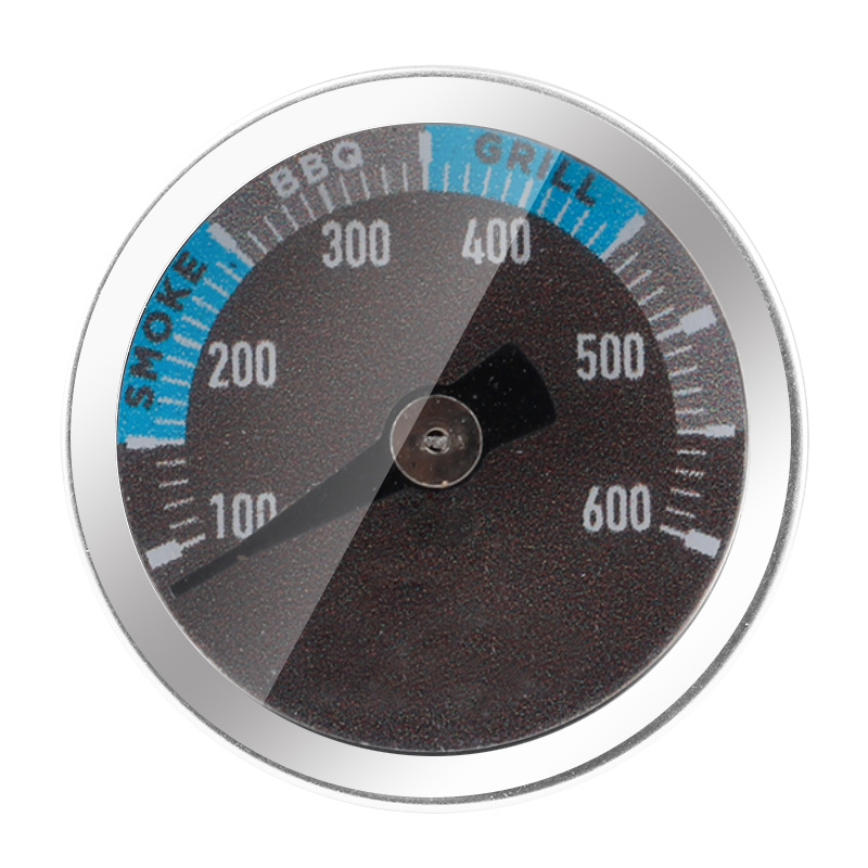 Pointer Type Stainless Steel BBQ Grill Oven Industrial Thermometer Boiler Disc Axial Bimetallic Thermometer