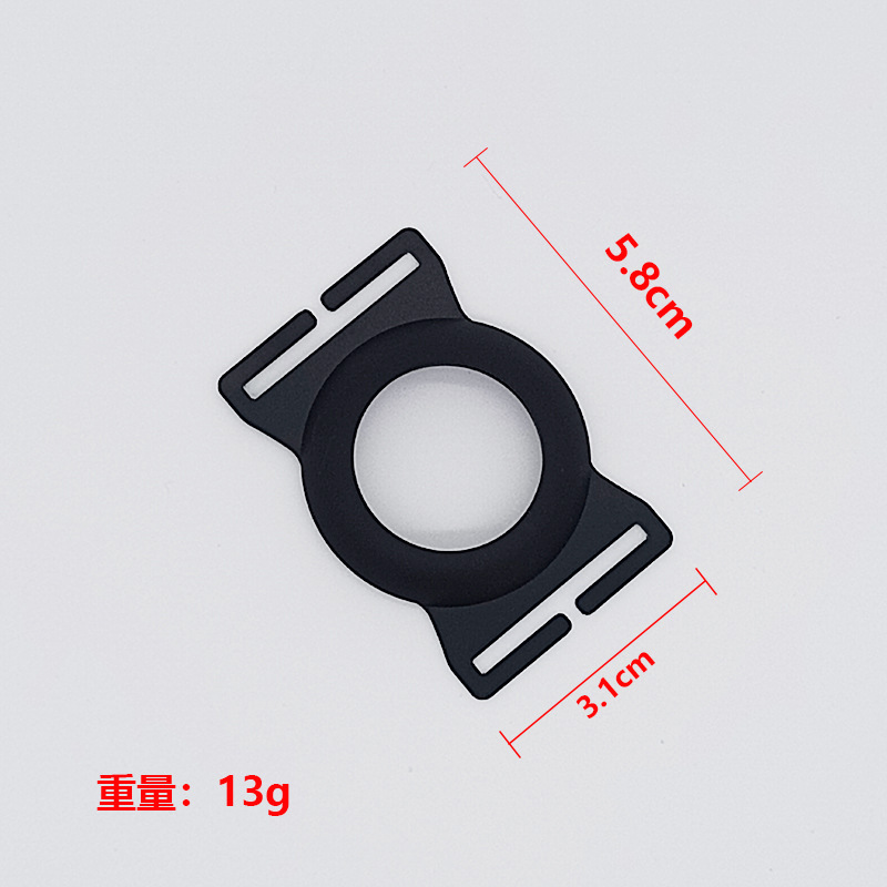 Metal Card Clip Accessories Carbon Fiber Card Holder Stainless Steel Clip Stainless Steel Back Clip with AirTag Slot