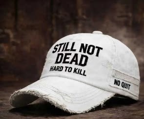Embroidered Baseball Cap STILLNOTDEAD Visor Hat Outdoor Sports Sun-Protective Men's Hat