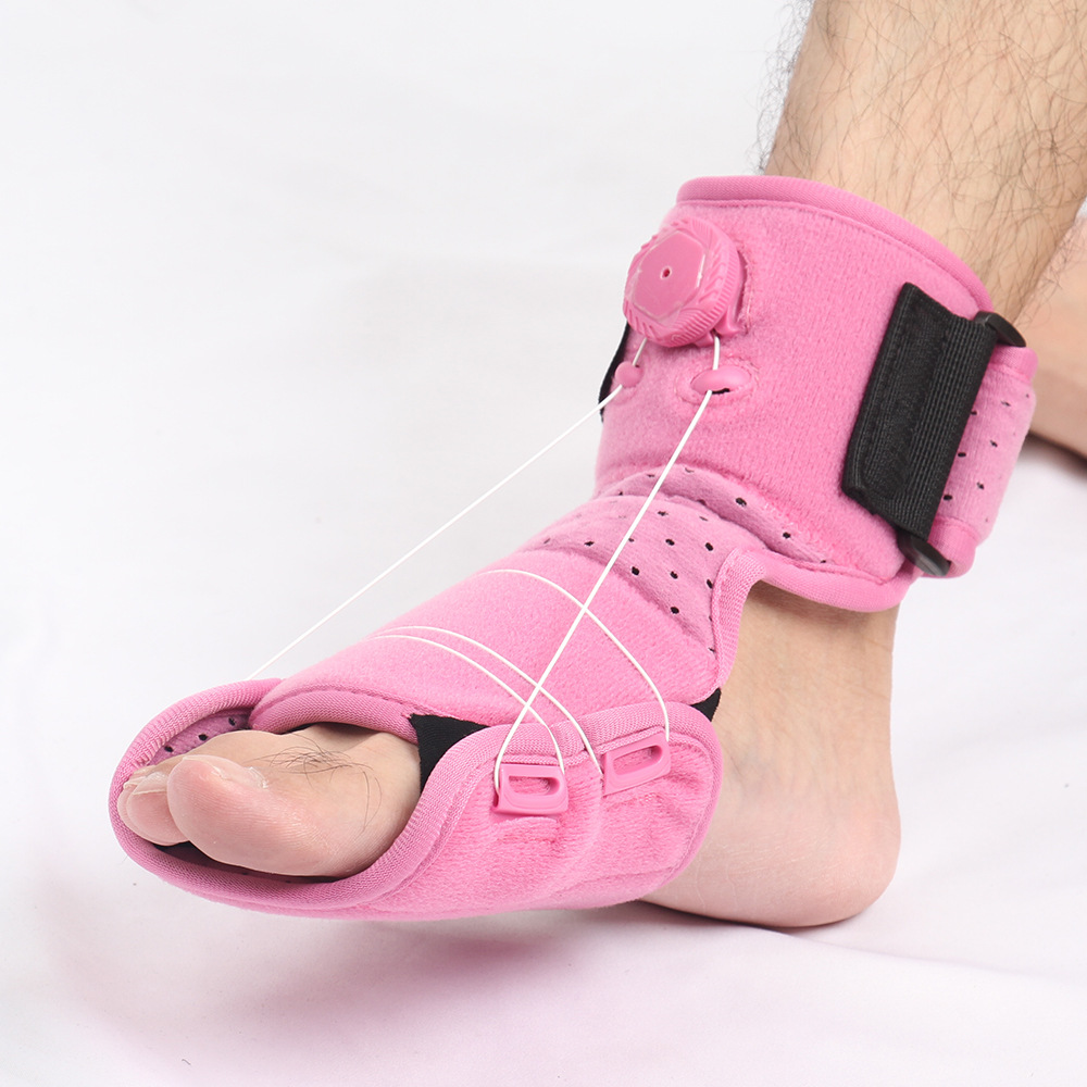 New Knob Foot Drop Splint Orthosis Ankle Fixation Protector Plantar Fasciitis Foot Support Adjustable