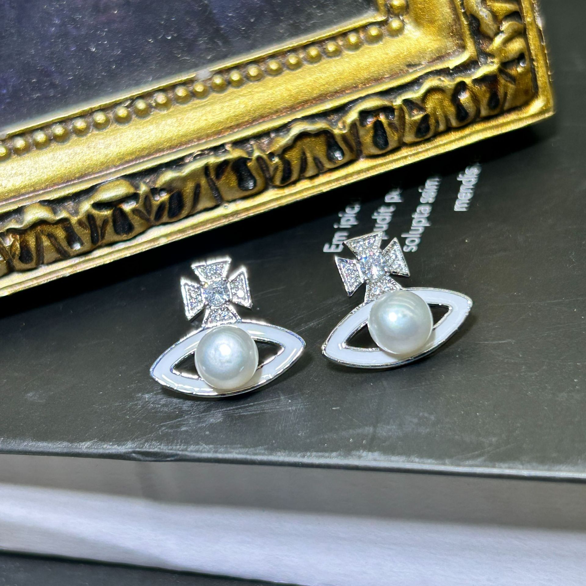 金色托（不含珠） · P1419滴油土星（7.5-8mm）