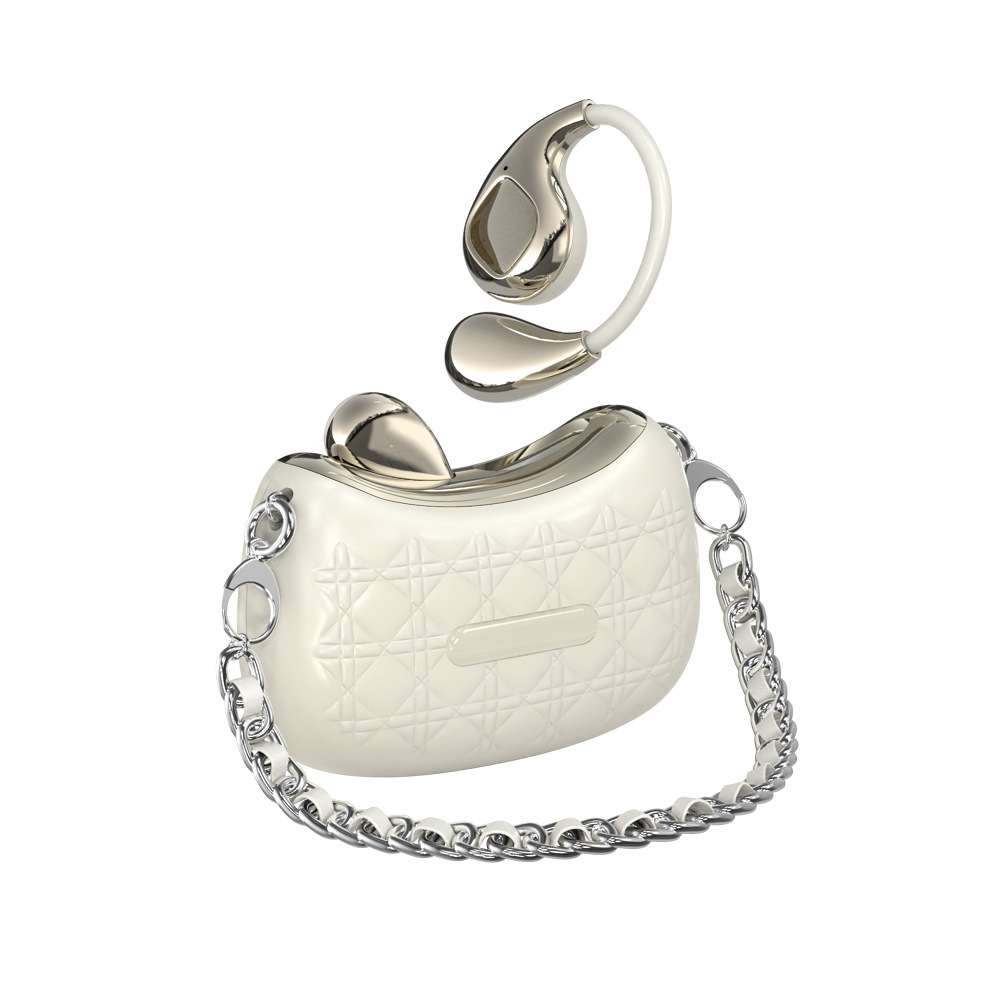 Strict small fragrance bag wireless Bluetooth earphone ear-hook non-in-ear open OWS bone conduction ultra-long battery life