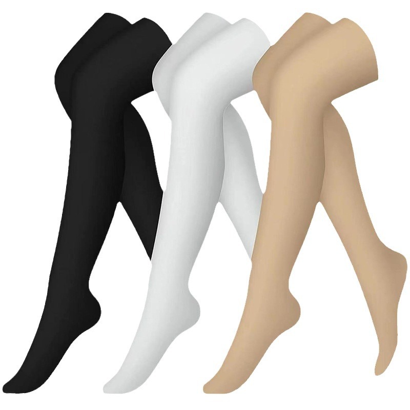 Socks, spring and summer new extended knee-high socks, sports muscle strength socks, high-top anti-slip leg guards, pressure socks for men and women