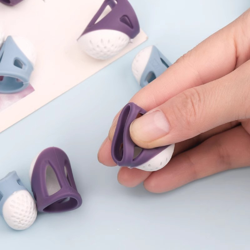 Silicone Thimble Anti-prick Finger Protector Cover Thimble Plastic Thimble Nail Thimble Sewing Tool