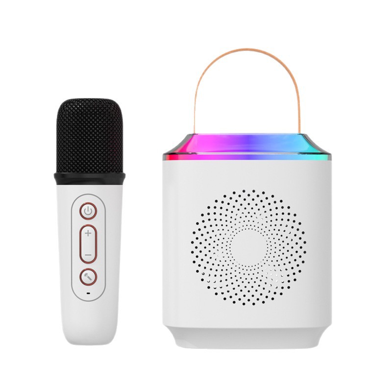 Private Mold K Song Speaker Microphone All-in-One Portable Audio Wireless Bluetooth Karaoke Children Gift