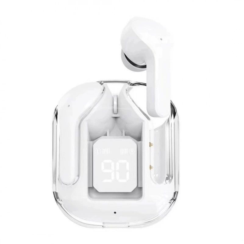 new transparent high sound quality wireless bluetooth earphones ultra-long battery life large capacity powerful