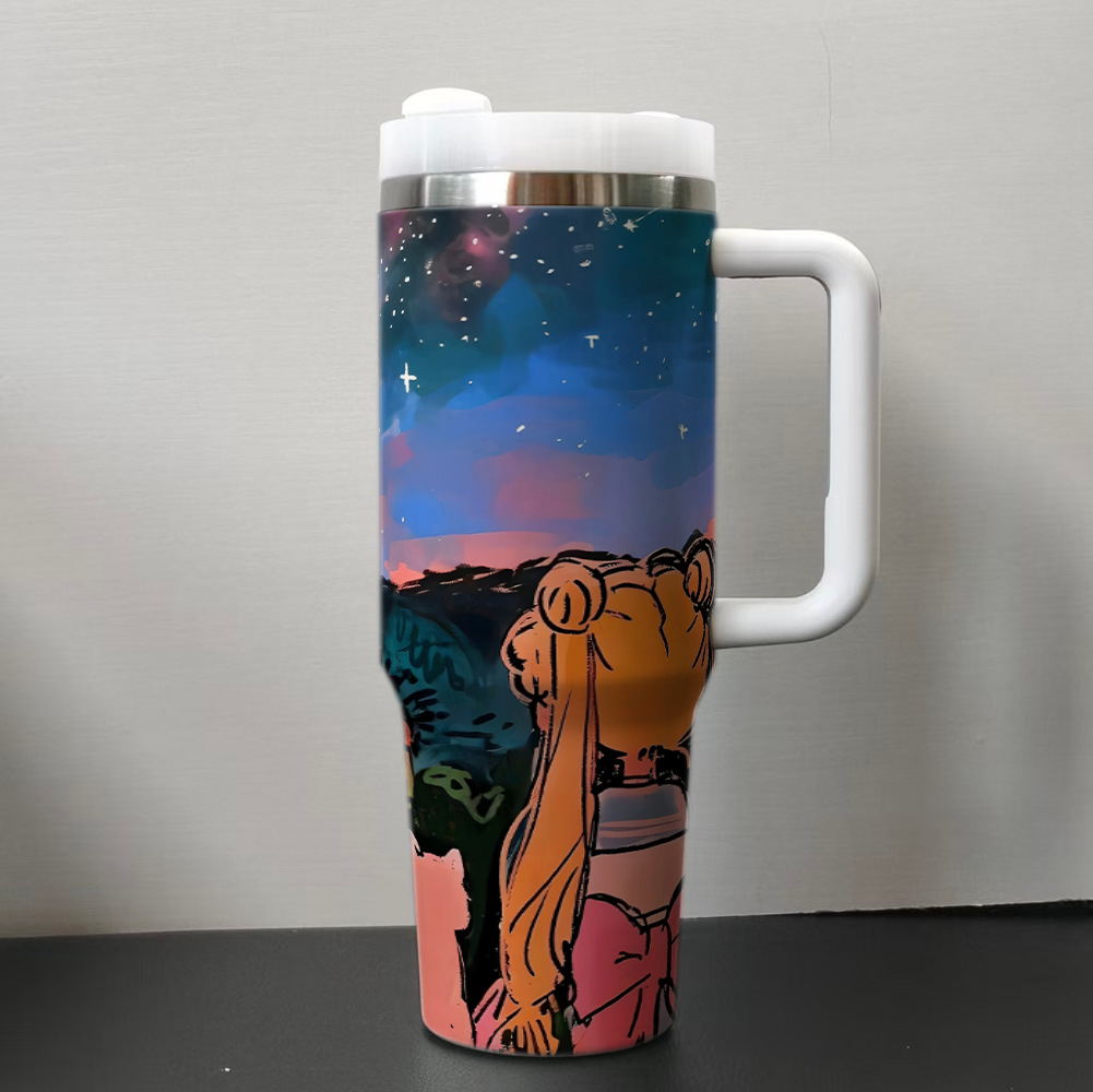 40oz car cup Sailor Moon stainless steel ice霸 cup tumbler thermal cup