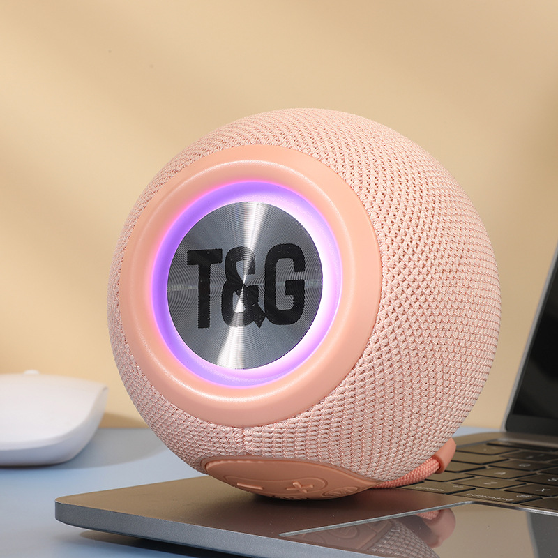 TG337 Bluetooth Speaker Wireless Colorful Light Fabric Card Slot Heavy Bass Outdoor Portable Mini Bluetooth Speaker