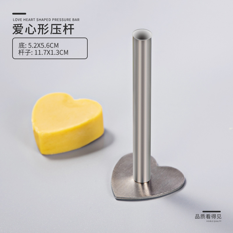 Thickened pineapple cake mold press mold maker for cookies icing flower rectangular heart shape press plate set
