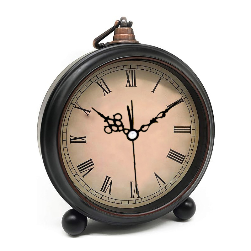 5.5-Inch Metal Silent Large Alarm Clock Desk Clock Children Student Desktop Large Alarm Clock