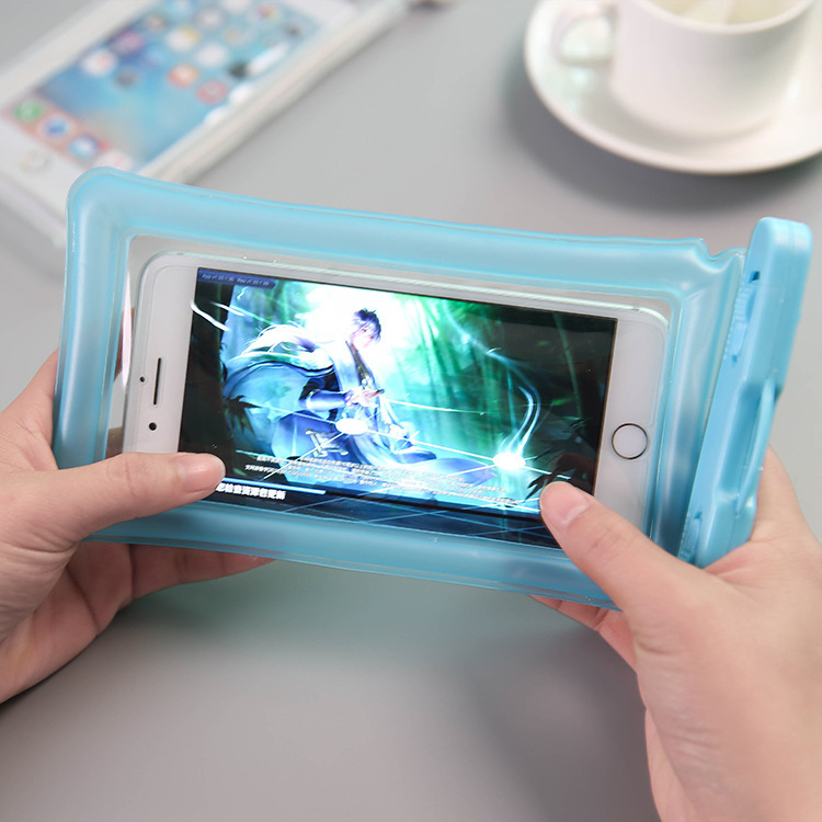 Summer mobile phone waterproof bag touch screen water park floating bag high transparency waterproof phone bag thickened