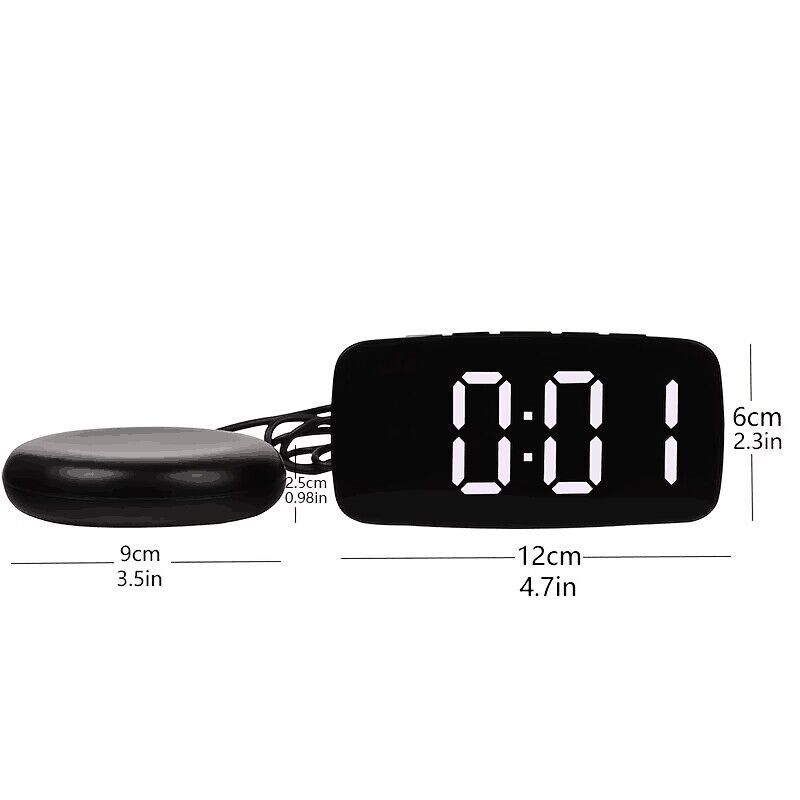 Multi-function LED Vibration Alarm Clock USB Charging Clock Vibrating Clock for Deaf Vibration Electronic Alarm Clock