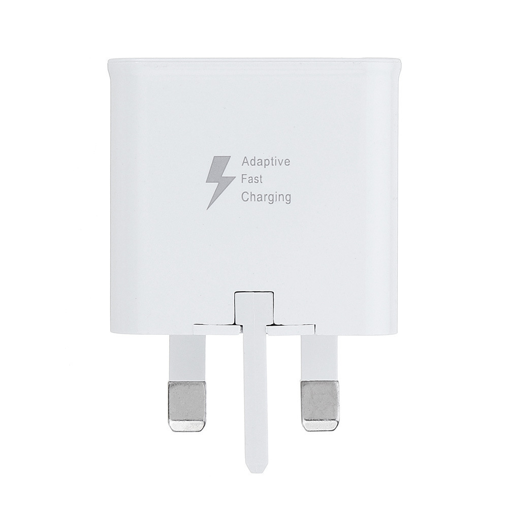 Three-pin UK standard 3.0 fast charger for Samsung S6/7/8/10 phone universal USB charger 2A