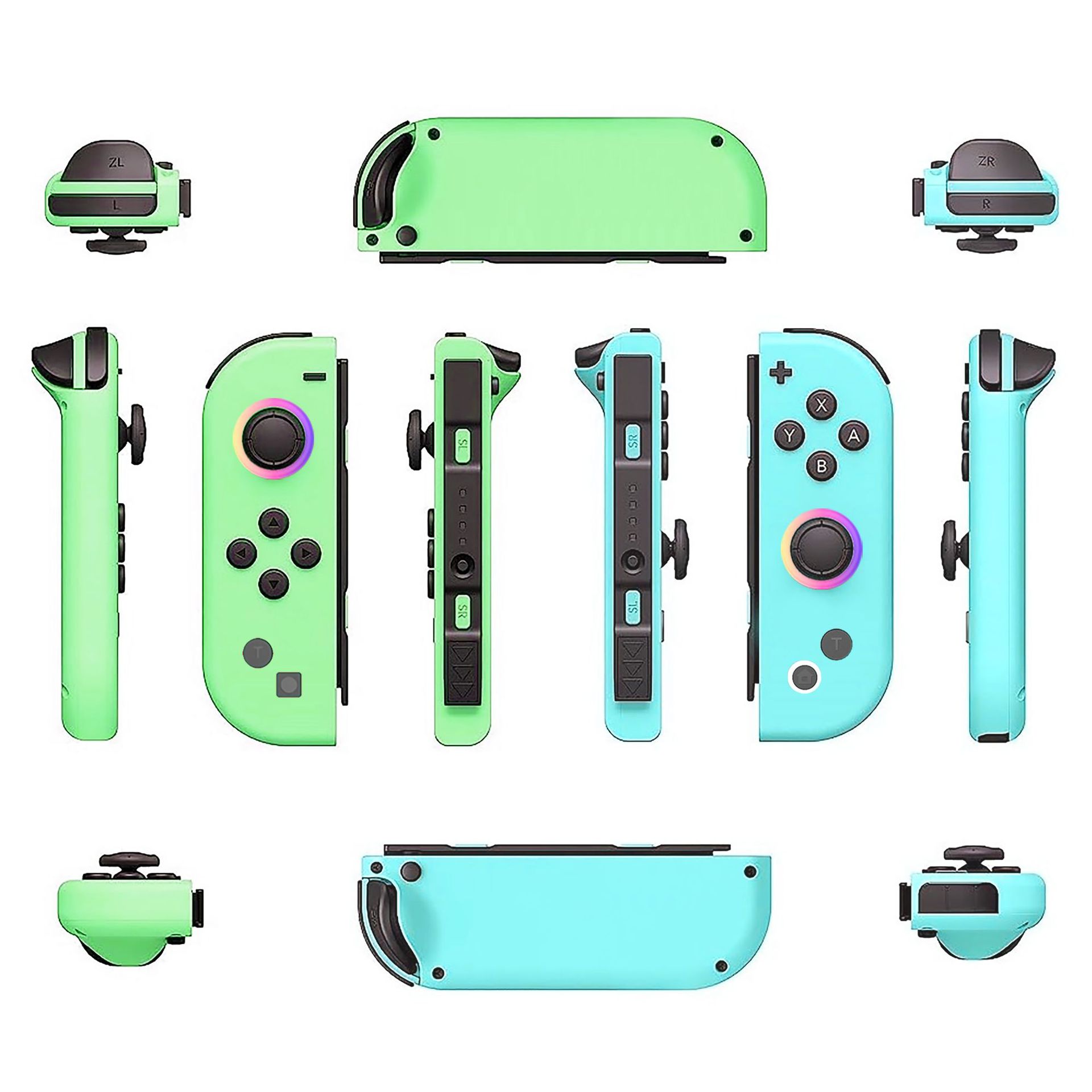 joycon controller NS left and right controller with six-axis vibration motion sensing switch controller joystick RGB light ring JC172