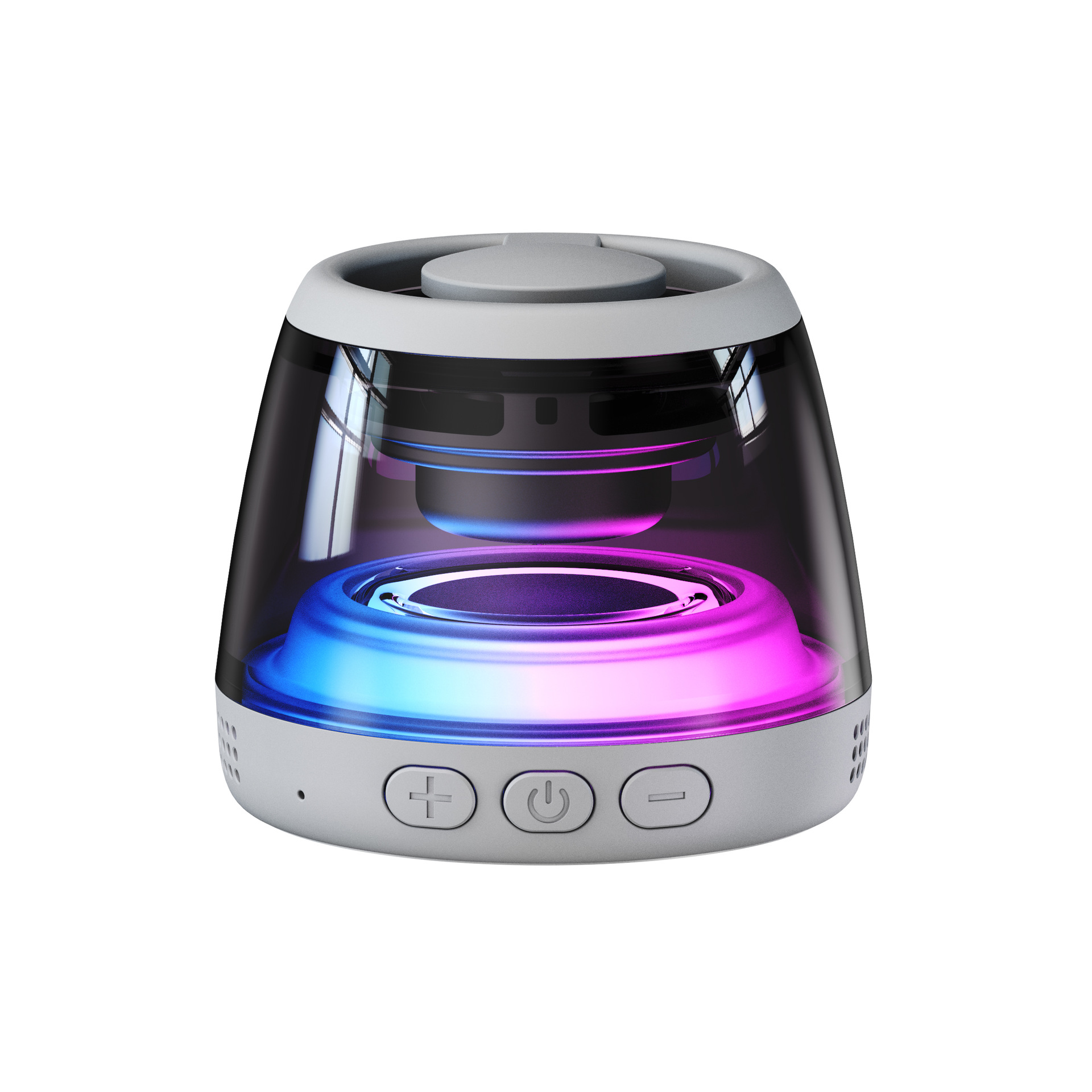 Magnetic Bluetooth speaker TWS wireless outdoor plug-in card magnetic small audio rgb light 6.0 Bluetooth small speaker