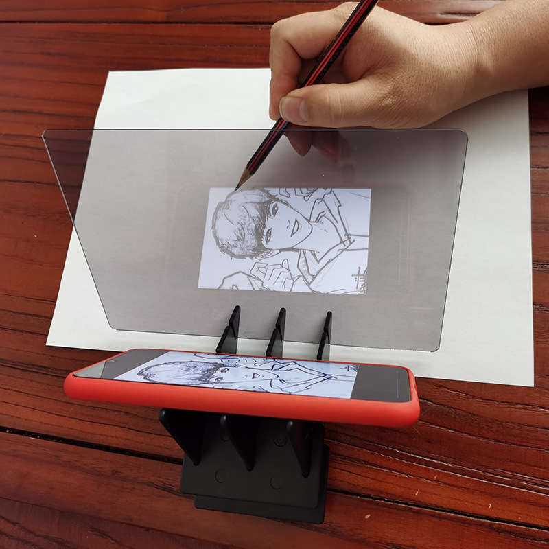 Drawing optical tracing drawing board, universal for mobile phone and tablet, projection copy table, sketch line draft anime stand