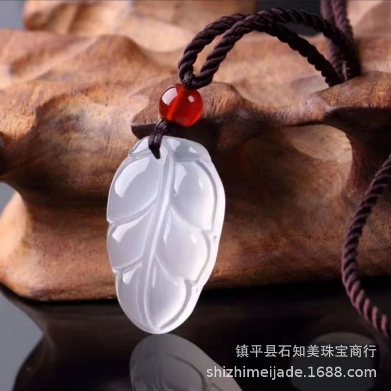 Ice Seed White Chalcedony Maitreya Buddha Jade Pendant Men Women Peace Button Agate Pixiu Multi Pendant