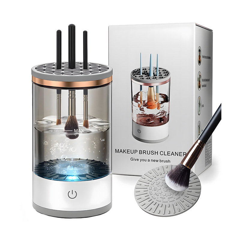 Fully automatic quick-dry electric makeup brush cleaner, makeup brush spin-dry tool cleaning machine