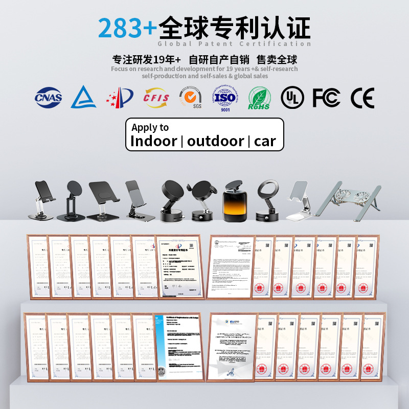 All-scene Usable Phone Holder Car Navigation Phone Magnetic Support Stand Car Vacuum Suction Magnetic Stand