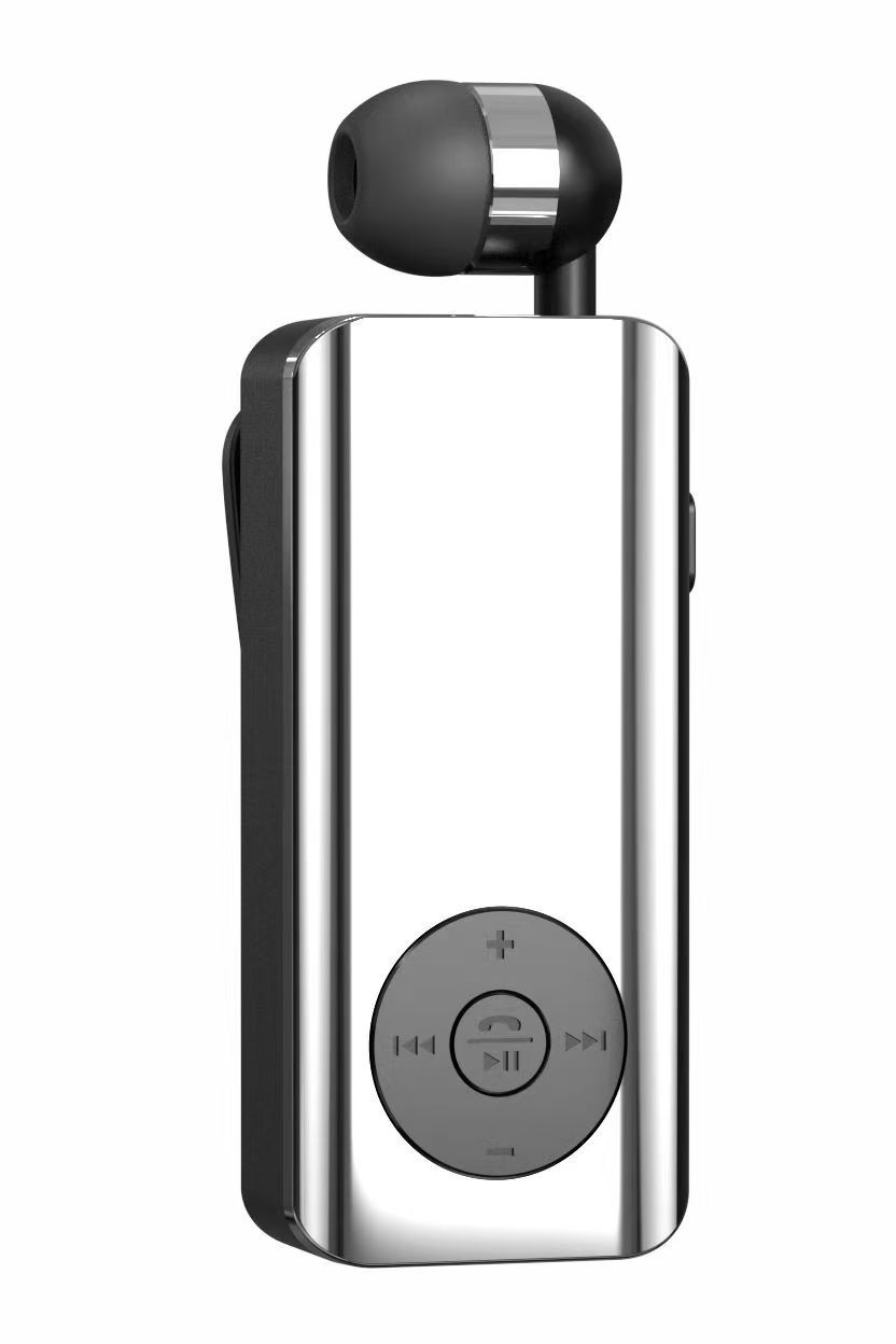 Long battery life retractable cable Bluetooth headset Q6 single ear in-ear call vibration business headset