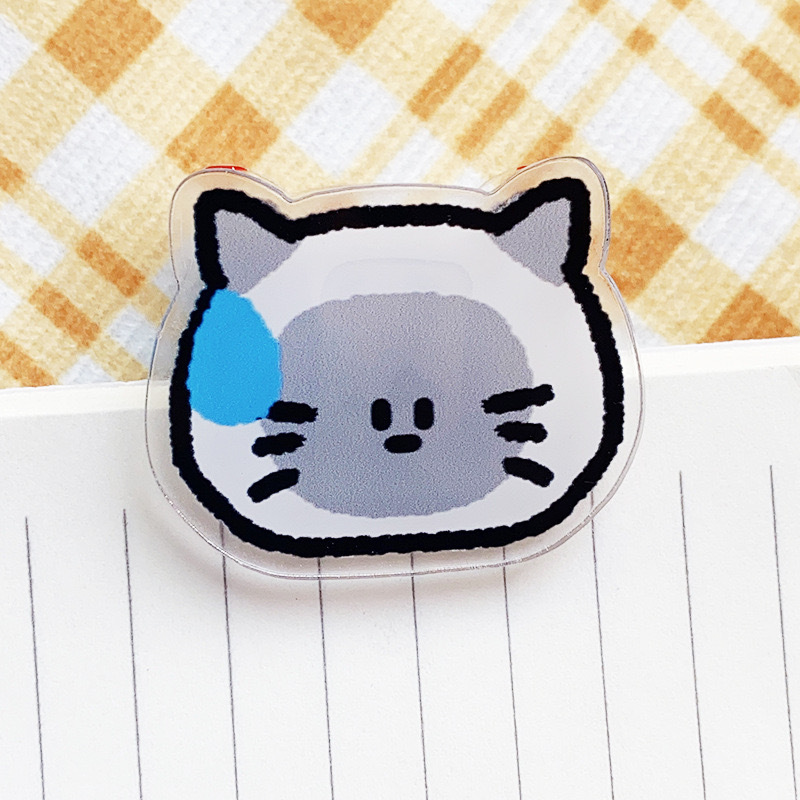 Sealing Clip Fridge Magnet Magnetic Sealing Clip Baby Food Clip Cartoon Snack Kitchen Household Acrylic Clip