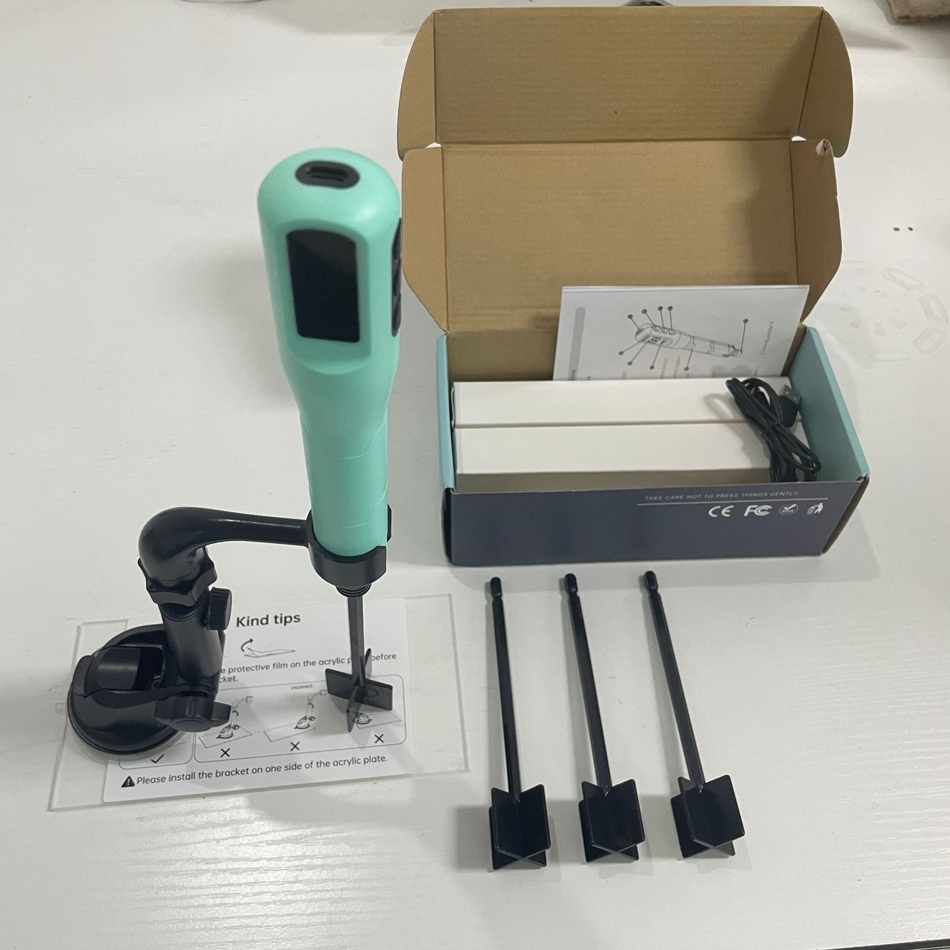 Household Paint Resin Electric Stirring Machine Forward and Reverse Timing Stirring Rod DIY Resin Mold Beaker Rod