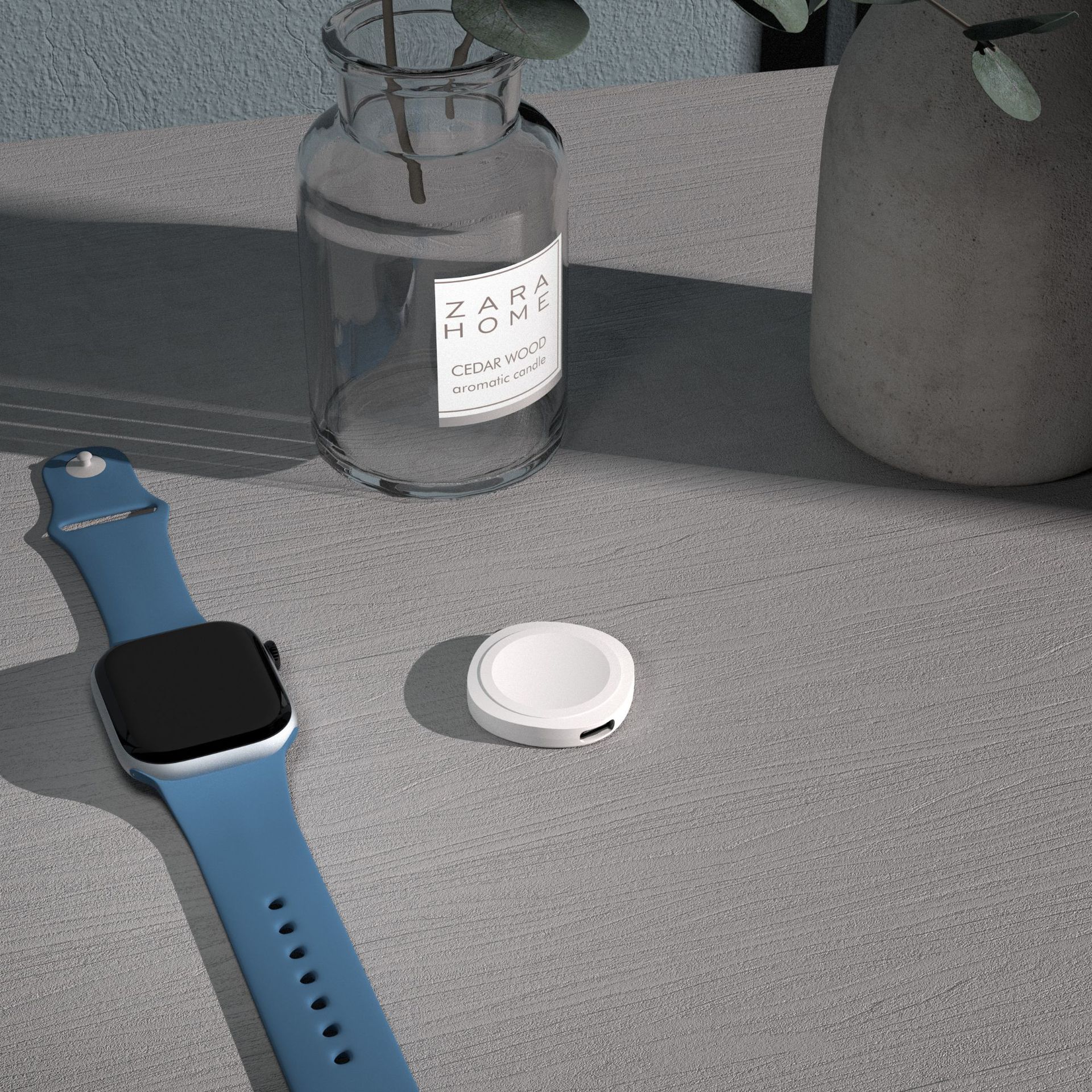 New magnetic watch wireless charger portable for Apple watch headphones Samsung watch Google 1st generation watch