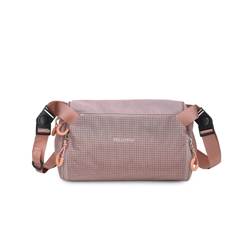 2026 New Casual Small Nylon Shoulder Bag Grid Crossbody Bag